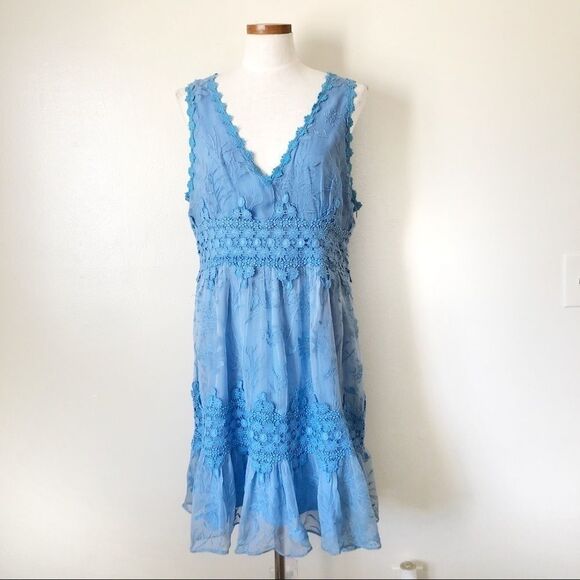 Anthropologie Ranna Gill Veronica Lace Midi Dress - Picture 2 of 9